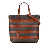 サンローラン ル モノグラム トイ ショッピング トートバッグ ショルダーバッグ 2WAY 600307 ブラウン PVC レザー レディース SAINT LAURENT 【中古】