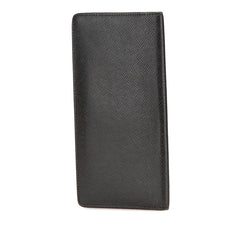 ルイ ヴィトン タイガ ポルトフォイ ユロン 長財布 M30541 ノワール ブラック レザー メンズ LOUIS VUITTON 中古