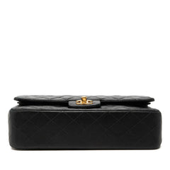 シャネル ココマーク マトラッセ25 ダブルフラップ チェーン ショルダーバッグ ネイビー ラムスキン レディース CHANEL 【中古】