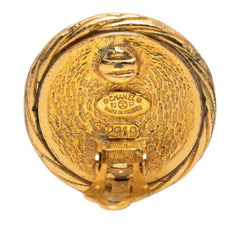 シャネル ココマーク ヴィンテージ ラウンド イヤリング ゴールド メッキ GP レディース CHANEL 【中古】
