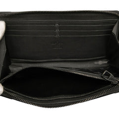 ルイ ヴィトン モノグラム エクリプス トランク ジッピーウォレット ラウンドファスナー 長財布 M80558 ブラック PVC レザー レディース LOUIS VUITTON 【中古】