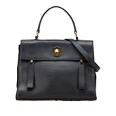 サンローラン ミューズトゥ トートバッグ ショルダーバッグ 2WAY 368228 ブラック レザー レディース SAINT LAURENT 【中古】