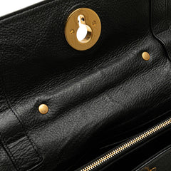 サンローラン ミューズトゥ トートバッグ ショルダーバッグ 2WAY 368228 ブラック レザー レディース SAINT LAURENT 【中古】