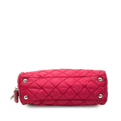 プラダ チェーン ショルダーバッグ レッド系 ナイロン レディース PRADA 【中古】