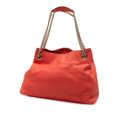 グッチ ソーホー チェーン ショルダーバッグ ハンドバッグ 308982 オレンジ レッド系 レザー レディース GUCCI 【中古】