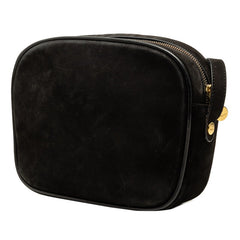 サルヴァトーレフェラガモ ヴァラ ショルダーバッグ ブラック スウェード レザー レディース Salvatore Ferragamo 中古