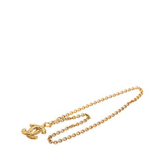 シャネル マトラッセ ココマーク ローグ チェーン ネックレス ゴールド メッキ レディース CHANEL 【中古】