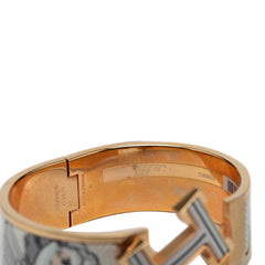 エルメス クリッククラックH PM ぺガス ポップ ブレスレット ゴールド ホワイト マルチカラー メッキ レディース HERMES 【中古】