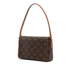 ルイ ヴィトン モノグラム レシタル ハンドバッグ M51900 ブラウン PVC レザー レディース LOUIS VUITTON 【中古】