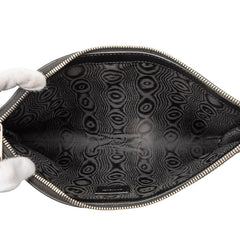 バレンシアガ ×グッチ ザ ハッカープロジェクト クラッチバッグ 680382 ブラック キャンバス レザー レディース BALENCIAGA 【中古】