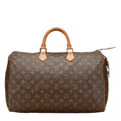 ルイ ヴィトン モノグラム スピーディ40 ハンドバッグ M41106 ブラウン PVC レザー レディース LOUIS VUITTON 【中古】