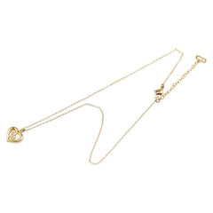 ディオール CDロゴ ハート モチーフ ネックレス ゴールド メッキ レディース Dior 【中古】