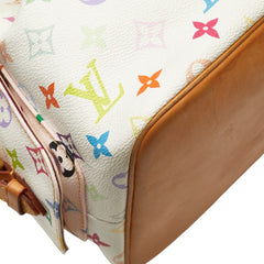 ルイ ヴィトン モノグラム マルチカラー プチノエ ワンショルダーバッグ M42229 ホワイト PVC レザー レディース LOUIS VUITTON 【中古】