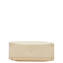 グッチ バンブー ダイアナ ミディアム ハンドバッグ ショルダーバッグ 2WAY 655658 ベージュ グリーン レザー レディース GUCCI 【中古】
