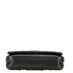 バーバリー うさぎ ラビット TBロゴ チェーンショルダーバッグ ハンドバッグ 2WAY ブラック レザー レディース BURBERRY 【中古】
