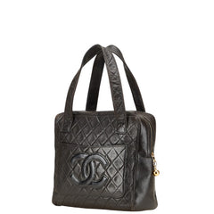 シャネル マトラッセ ココマーク ゴールド金具 ハンドバッグ ブラック ラムスキン レディース CHANEL 【中古】