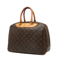 ルイ ヴィトン モノグラム ドーヴィル ハンドバッグ M47270 ブラウン PVC レザー レディース LOUIS VUITTON 【中古】