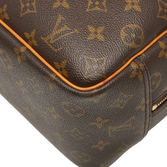 ルイ ヴィトン モノグラム ドーヴィル ハンドバッグ M47270 ブラウン PVC レザー レディース LOUIS VUITTON 【中古】