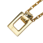 サンローラン スクエア ネックレス ゴールド メッキ ラインストーン レディース SAINT LAURENT 【中古】