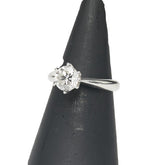 Pt900 プラチナ ダイヤ1.028ct リング 指輪 レディース 9号 【中古】