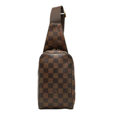 ルイ ヴィトン ダミエ ジェロニモス ショルダーバッグ ボディバッグ N51994 ブラウン PVC レザー メンズ LOUIS VUITTON 【中古】