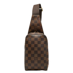 ルイ ヴィトン ダミエ ジェロニモス ショルダーバッグ ボディバッグ N51994 ブラウン PVC レザー メンズ LOUIS VUITTON 【中古】