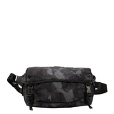 プラダ 迷彩 カモフラージュ ボディバッグ ウエストバッグ 2VH991 ネイビー マルチカラー ナイロン レザー メンズ PRADA 【中古】