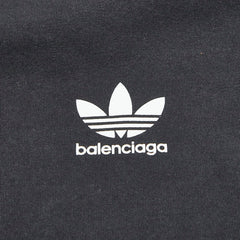 バレンシアガ × アディダス adidas ロンT カットソー サイズXS 723792 ブラック ホワイト コットン ポリウレタン レディース BALENCIAGA 【中古】