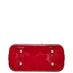 ルイ ヴィトン モノグラム ヴェルニ アルマBB ハンドバッグ ショルダーバッグ 2WAY M91606 ポムダムール レッド パテントレザー レディース LOUIS VUITTON 【中古】