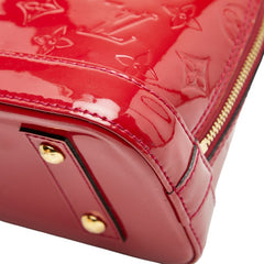 ルイ ヴィトン モノグラム ヴェルニ アルマBB ハンドバッグ ショルダーバッグ 2WAY M91606 ポムダムール レッド パテントレザー レディース LOUIS VUITTON 【中古】