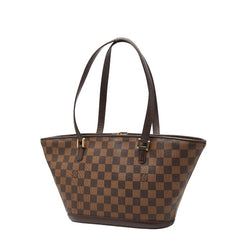 ルイ ヴィトン ダミエ マノスクPM ショルダーバッグ トートバッグ N51121 ブラウン PVC レザー レディース LOUIS VUITTON 【中古】