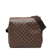 ルイ ヴィトン ダミエ ナヴィグリオ 斜め掛け ショルダーバッグ N45255 ブラウン PVC レザー レディース LOUIS VUITTON 【中古】