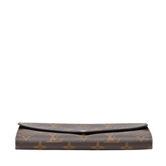 ルイ ヴィトン モノグラム ポルトフォイユ サラ 長財布 M62234 ブラウン フューシャ PVC レザー レディース LOUIS VUITTON 【中古】