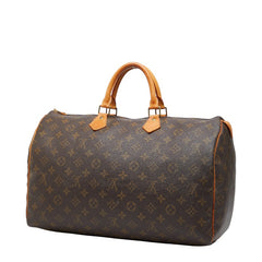 ルイ ヴィトン モノグラム スピーディ40 ハンドバッグ ボストンバッグ トラベルバッグ M41522 ブラウン PVC レザー レディース LOUIS VUITTON 【中古】