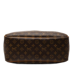 ルイ ヴィトン モノグラム ドーヴィル ハンドバッグ M47270 ブラウン PVC レザー レディース LOUIS VUITTON 【中古】