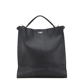 フェンディ ピーカブー アイシーユー ハンドバッグ トートバッグ 7VA528 ブラック レザー レディース FENDI 【中古】