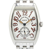 フランクミュラー カサブランカ トノー カーベックス 腕時計 7500S6 手巻き ホワイト文字盤 ステンレススチール レディース FRANCK MULLER 【中古】