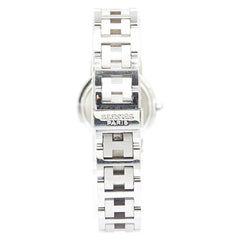 エルメス クリッパー 腕時計 CL4.210 クオーツ オレンジ文字盤 ステンレススチール レディース HERMES 【中古】