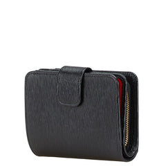 プラダ L字ファスナー 二つ折り財布 IML018 ブラック レザー レディース PRADA 【中古】