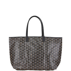 ゴヤール サンルイPM トートバッグ ブラック PVC レザー レディース GOYARD 【中古】