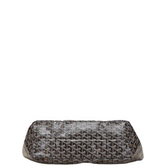 ゴヤール サンルイPM トートバッグ ブラック PVC レザー レディース GOYARD 【中古】