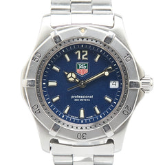 タグホイヤー 2000シリーズ 腕時計 WK1213 クオーツ ネイビー文字盤 ステンレススチール レディース TAG HEUER 【中古】