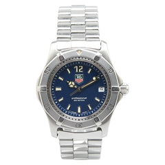 タグホイヤー 2000シリーズ 腕時計 WK1213 クオーツ ネイビー文字盤 ステンレススチール レディース TAG HEUER 【中古】