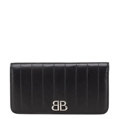 バレンシアガ モナコ 長財布 765428 ブラック レザー レディース BALENCIAGA 【中古】