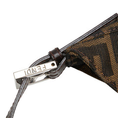 フェンディ ズッカ マンマバケット ワンショルダーバッグ 26569 ブラウン キャンバス レザー レディース FENDI 【中古】