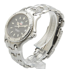 タグホイヤー セル 腕時計 WG1214-K0 クオーツ ブラック文字盤 ステンレススチール レディース TAG HEUER 【中古】