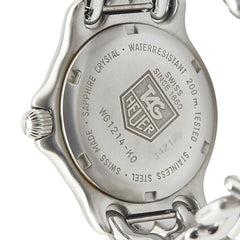 タグホイヤー セル 腕時計 WG1214-K0 クオーツ ブラック文字盤 ステンレススチール レディース TAG HEUER 【中古】