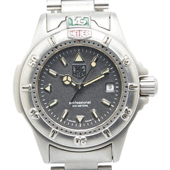 タグホイヤー 4000シリーズ 腕時計 WF1411-0 クオーツ グレー文字盤 ステンレススチール レディース TAG HEUER 【中古】