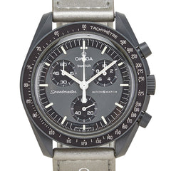 オメガ ×スウォッチ ムーンスウォッチ MISSION TO MERCURY 腕時計 SO33A100 クオーツ グレー文字盤 セラミック ナイロン メンズ OMEGA 【中古】