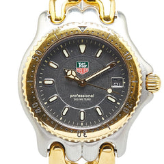 タグホイヤー セル 腕時計 WG1220-K0 クオーツ グレー文字盤 ステンレススチール メッキ ボーイズ TAG HEUER 【中古】